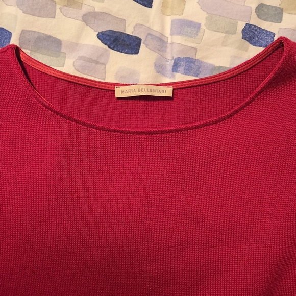 Maria Bennentani Wool Blend Colourblock Dress Made in Italy - Picture 6 of 8